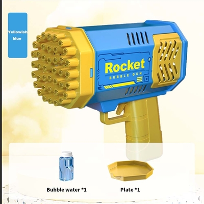 প্লাস্টিক40 গর্ত রকেট Bazooka বুদ্বুদ বন্দুক খেলনা পুনরায় চার্জযোগ্য মেশিন বহিরঙ্গন গ্রীষ্মকালীন বাচ্চাদের জন্য